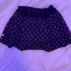 Pace rival black and white polkadot lululemon skirt